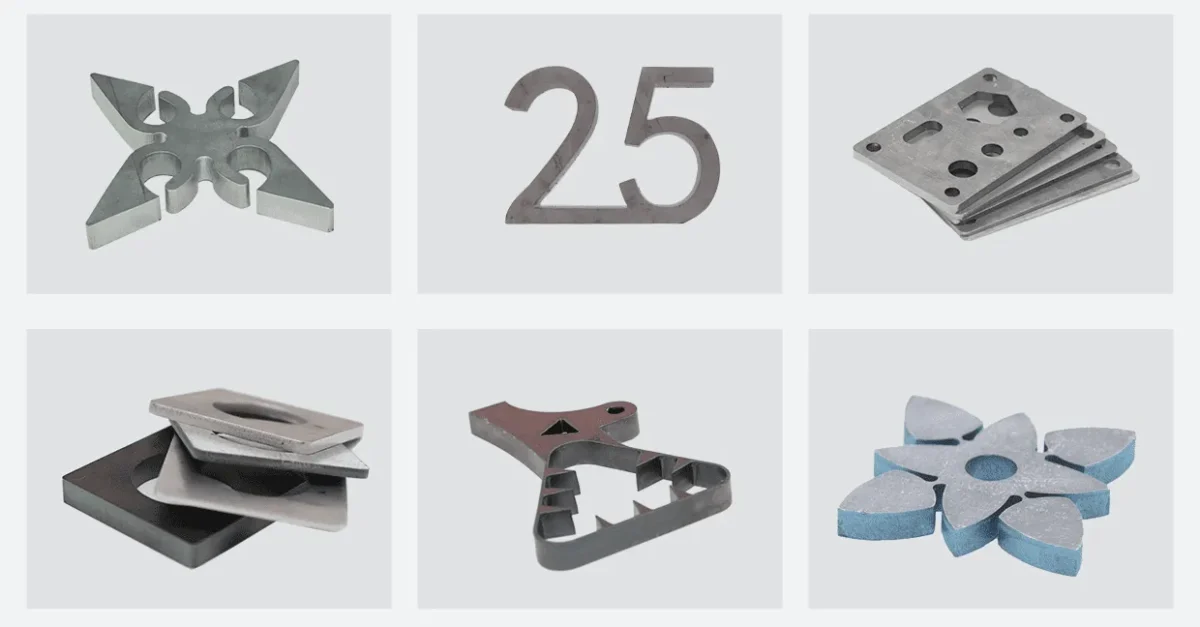 What does the Space Saver Fiber Laser Cutter cut?