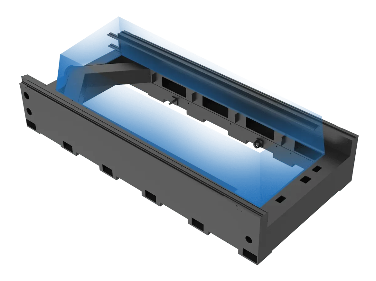 Heavy-duty thermally isolated hollow bed